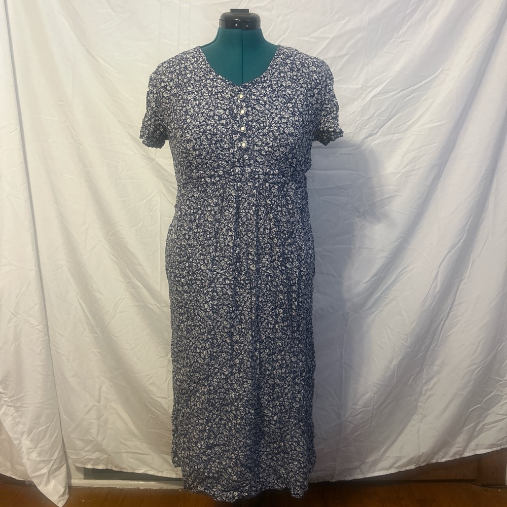 Floral Blue Dress